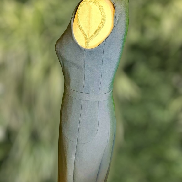 RARE Vintage Jason Wu Pre-Fall 2011 Teal Midi Dress w/ Jeweled Collar Size 4 - Picture 14 of 16